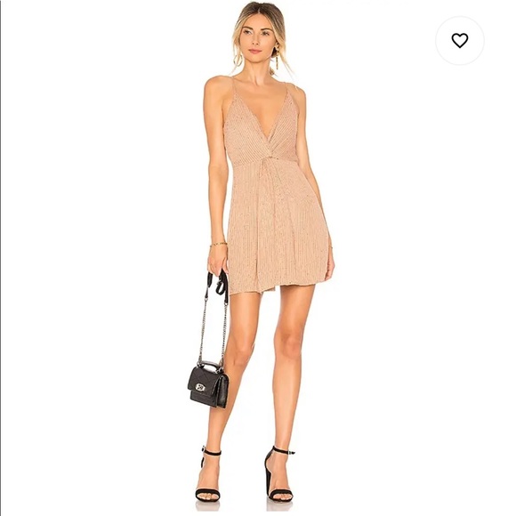 x REVOLVE Sharon Dress in Nude & Black